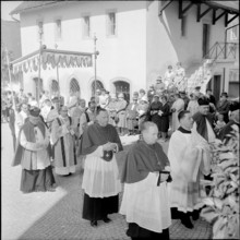 Bishop of Streng at the procession in Hochdorf 1962