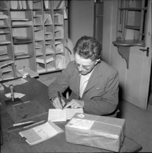 Postmaster in Alpthal, Schwyz; 1951