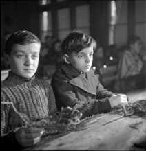 Boys at school New Year's Eve, Zurich 1944