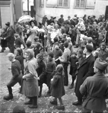 Carnival festivities in Schwyz, 1941