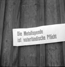 Metal donation is a patriotic duty; 1940