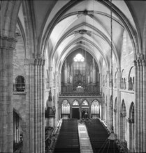 Basel Minster, interior view 1945