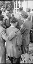 Internees before their departure; 1945