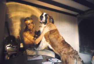 Toni Vescoli with St. Bernard