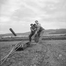 After WW2: Recovery of a GB bomber, Steckborn 1954