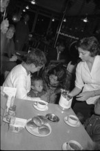 Arrival of the first Tibetan refugees in Switzerland, Kloten 1961