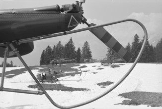 Tail, military helicopter Alouette III, Alpnach 1970