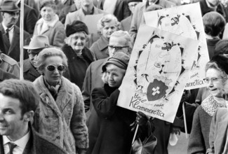 Participants of the march to Bern in 1969