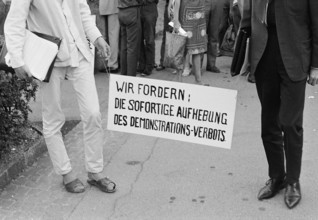 Protest against demonstration ban