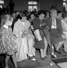Cernier, Women and Girls During an Auction. 1958