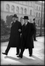 WW 2: Mr. E.H. Bliss and monsieur Vergé, Berne 1945
