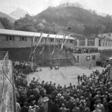 Railway tunnel Kerenzerberg under construction, 1957-1961