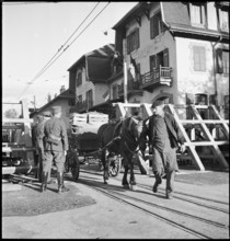 WW 2: border traffic, frontier traffic, Moillesullaz 1944