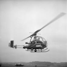 Djinn 17 Helicopter on test flight, Emmen 1956
