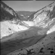 Lac de Moron at Le Châtelot dam 1953
