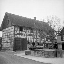 Andelfingen, half-timbered house. 1955