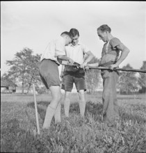 WW 2: farming camp. volunteers during the occupation of the border, 1939