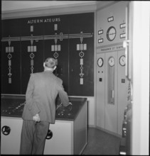 Verbois power station, monitoring center 1953