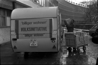 Brown cattle competitive exhibition in Schwyz 1960