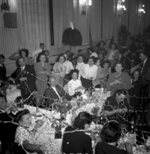 Lausanne, Innovation firm's party, people dancing. 1948