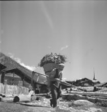 Flea market in Geneva. 1953