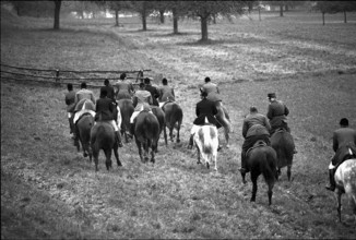 Hunting wild boars in Elgg, 1950