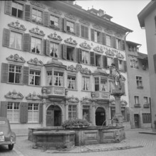 Fountain in the courtyard of a farmhouse in Sumiswald 1939