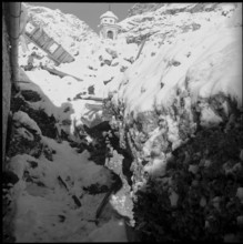Lawine in Frasco, Verzasca valley, 1951