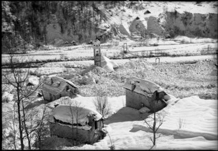 Lawine in Frasco, Verzasca valley, 1951