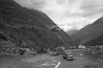 Mattmark glacial ice avalanche, search for the missing workers, persons, 1965