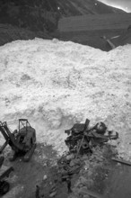 Mattmark glacial ice avalanche, search for the missing workers, persons, 1965