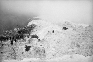 Mattmark glacial ice avalanche, search for the missing workers, persons, 1965
