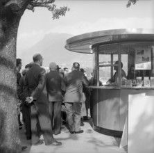 Lugano, shops in a narrow lane, 1957