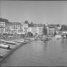 Lugano, shops in a narrow lane, 1957