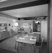 SAFFA fair 1958: living room in the Residential Tower