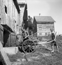 Shop of a coppersmith in Naters, 1940