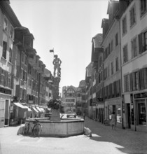 The village of Eglisau in the Zürcher Weinland, 1959