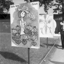 Rescue training on the Red Cross Day of the SAFFA fair 1958