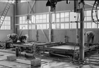 Building of a construction in concrete. Horgen 1966