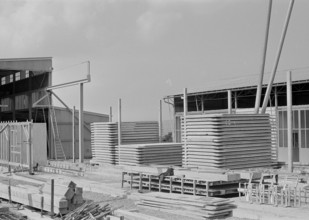 Building of a construction in concrete. Horgen 1966
