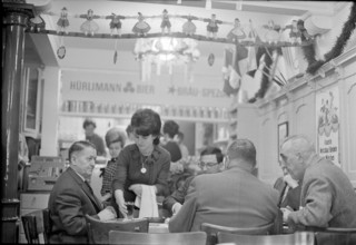 Bierhalle Wolf on Limmatquai in Zurich, ca. 1964