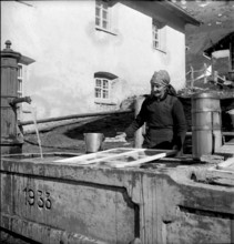 Demolition of the Rigi Kulm hotel (Palais Schreiber), 1952