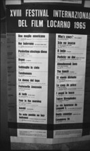 Film festival Locarno 1965: Program