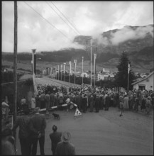 Flims, inauguration of the Stenna Bridge; 1959
