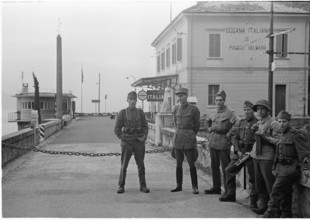 WW2: Swiss border guards at the Italian border, Brissago 1944