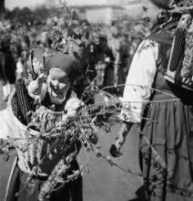 Girls at Sechseläuten in Zurich, 1940