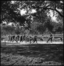 War fire brigade, fire drill, 1939