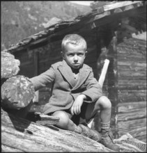 Farm boy in the Turtmann Valley, 1940