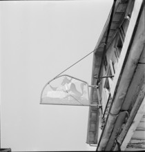 Erstfeld, Inn sign of the Hotel Hof; 1942