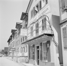 Restaurants on Hauptstrasse in Erstfeld; 1942